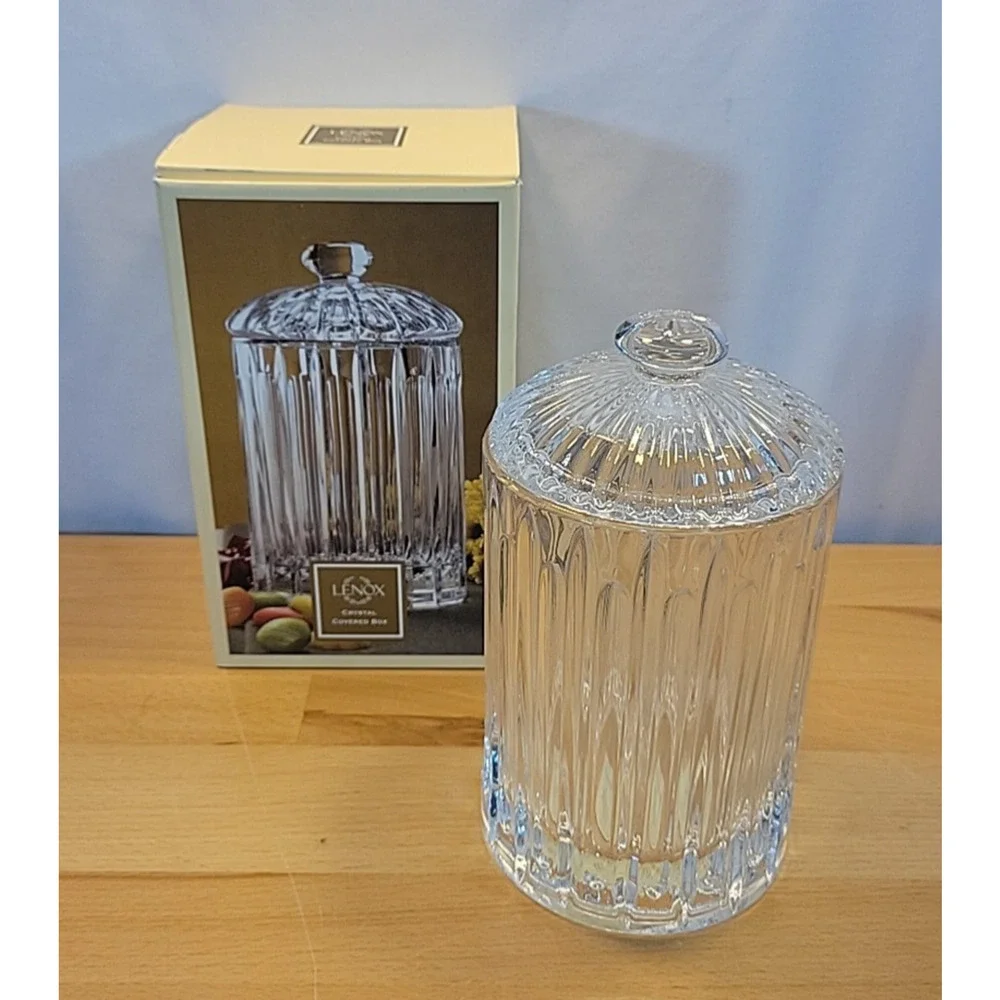 Lenox Crystal Covered Box Candy Dish w/ lid- # 6344964 - 7